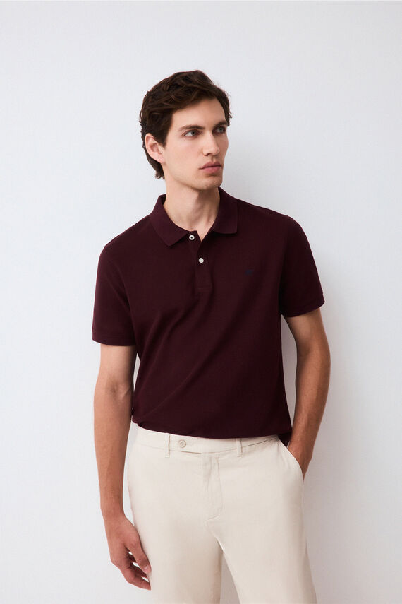 Polo básico slim piqué