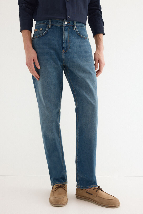 Pedro del Hierro Premium flex lightweight regular fit jeans Blue