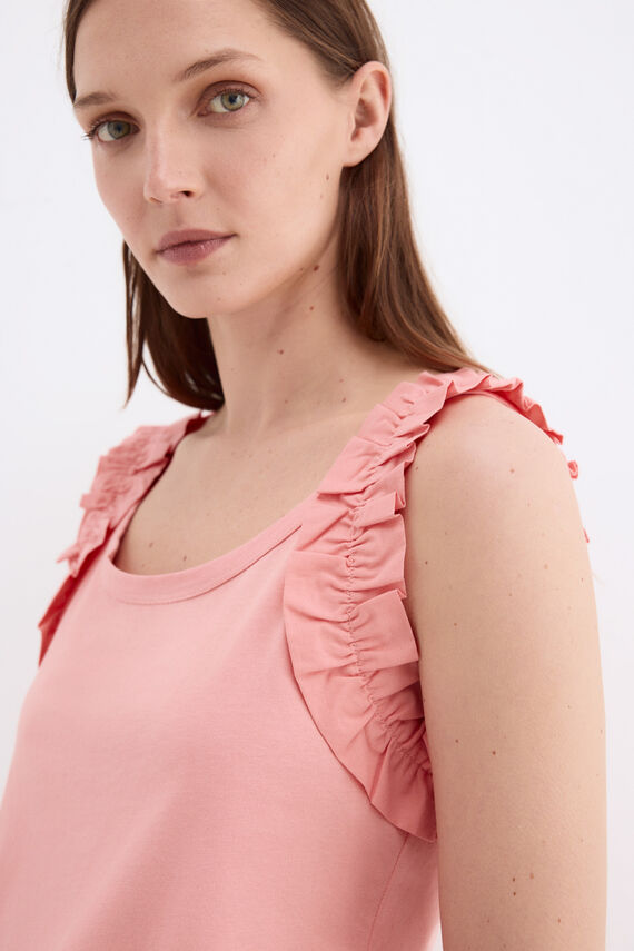 Camiseta tirantes volantes