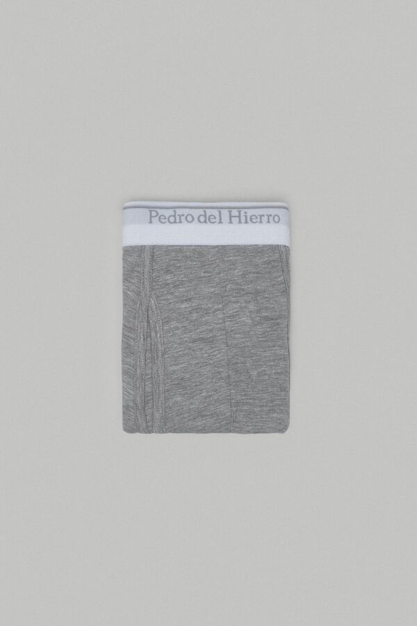 Pedro del Hierro Plain jersey-knit boxers Grey