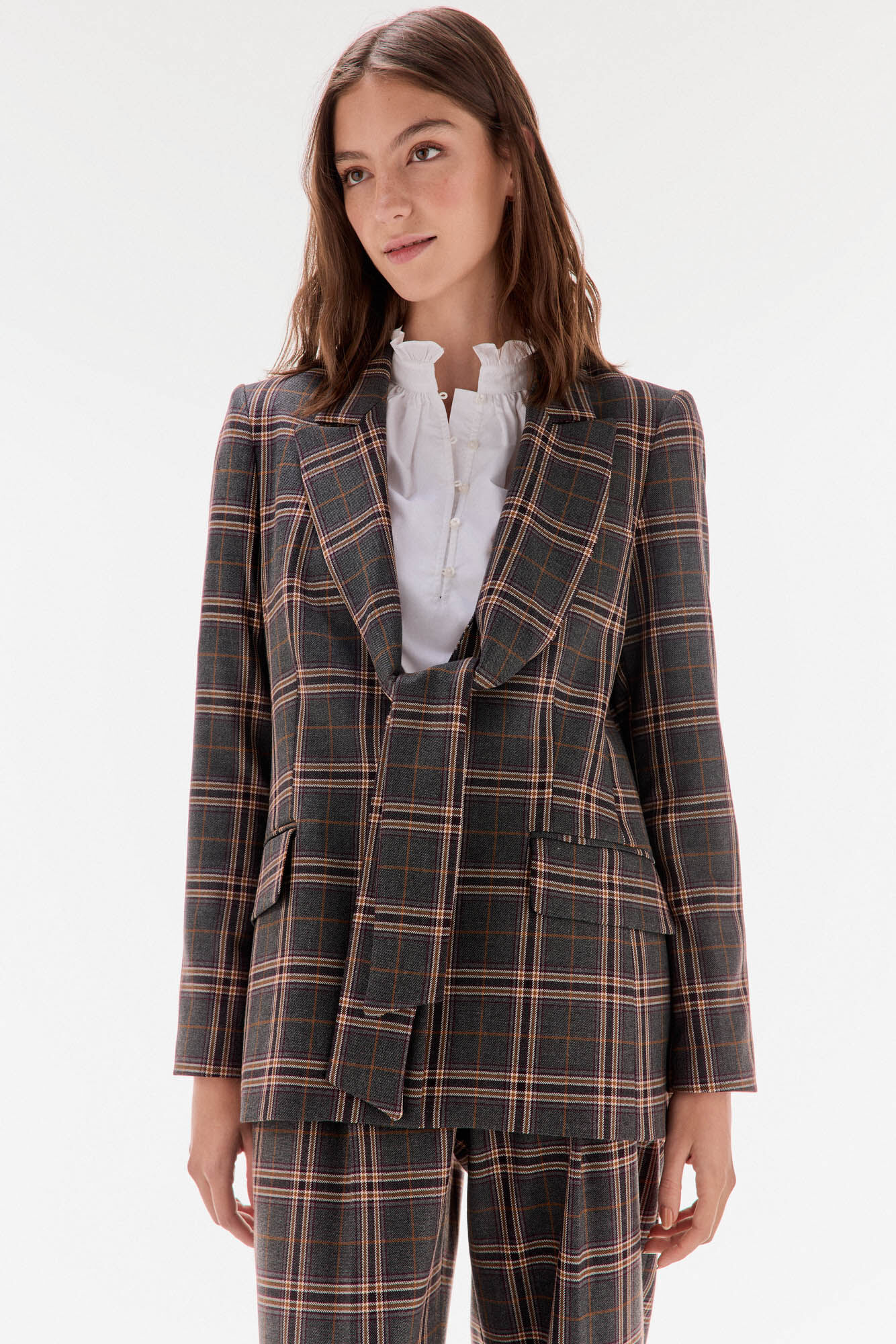 TFP by Tamara Falc&oacute; Checked blazer