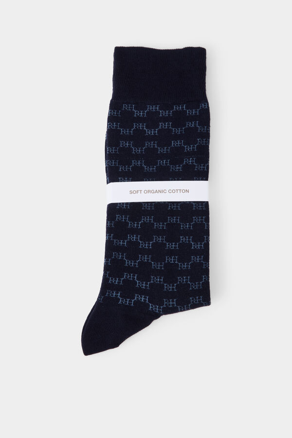 Pedro del Hierro Sport logo socks Blue