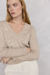 Pedro del Hierro Sequin jumper Green