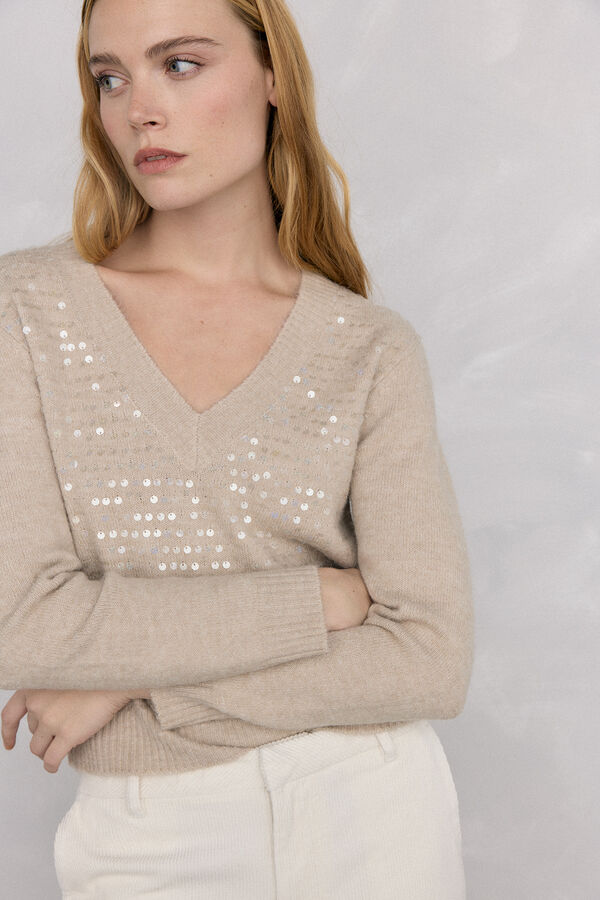 Pedro del Hierro Sequin jumper Green