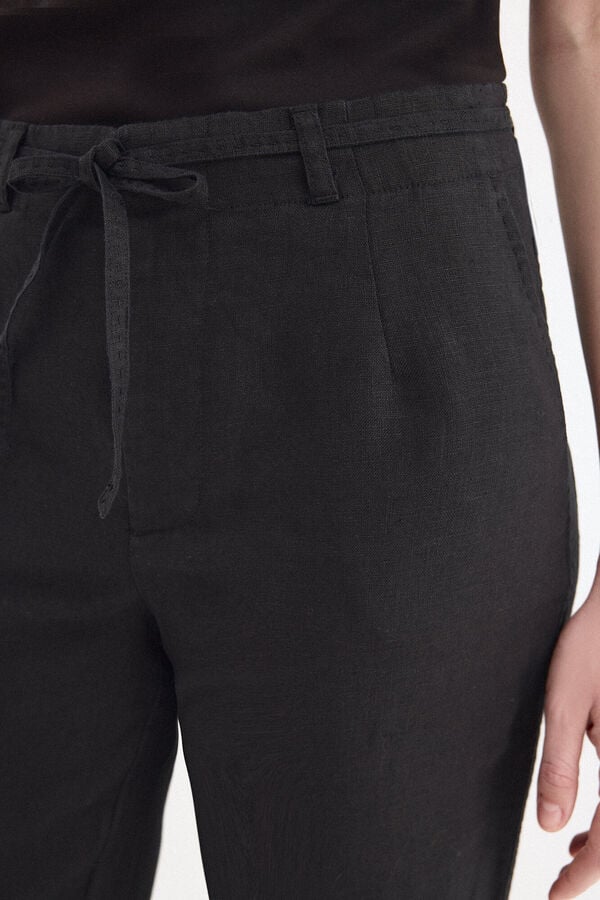 Pedro del Hierro Classic straight trousers Black