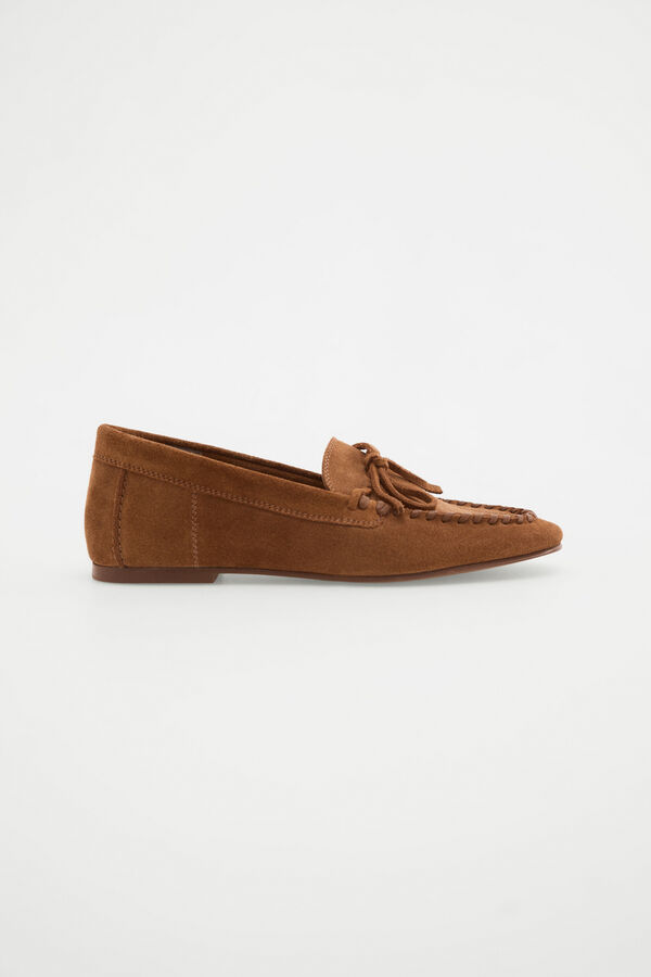 Pedro del Hierro Mocas&iacute;n serraje Beige