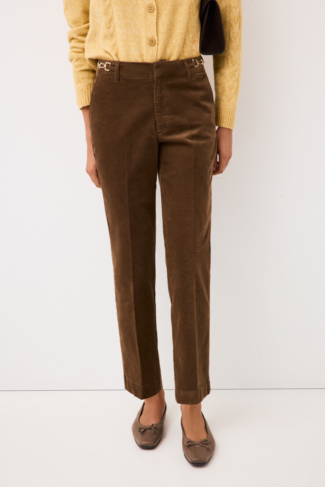 Pedro del Hierro Pantalones straight classic pana