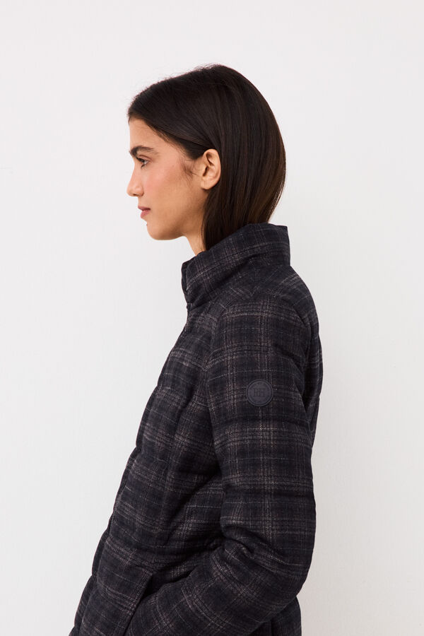 Pedro del Hierro Plaid ultralight long pyjamas Grey
