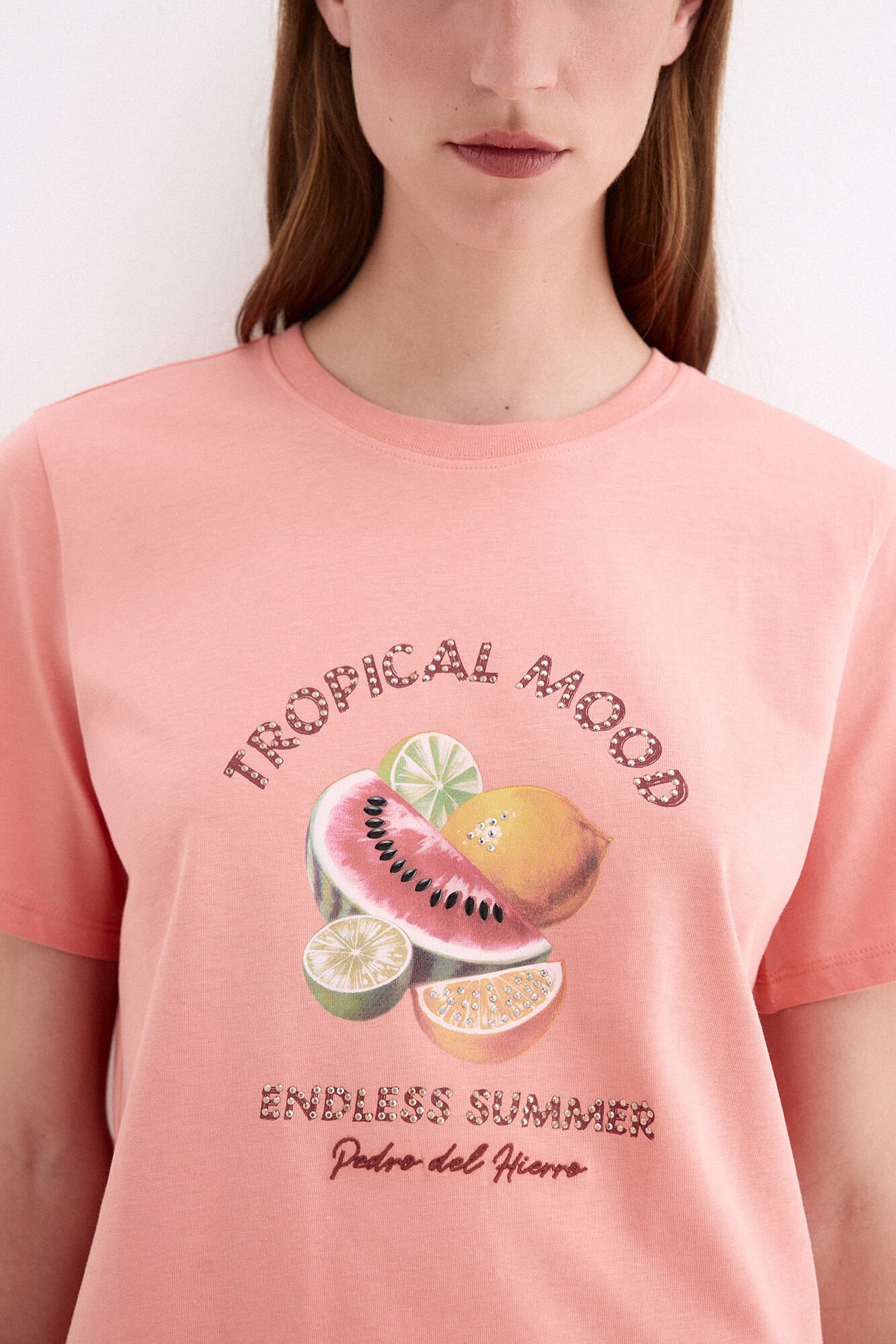 Pedro del Hierro Short sleeve T-shirt with front print