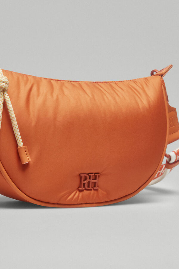 Pedro del Hierro Nylon utility bag with webbing Orange