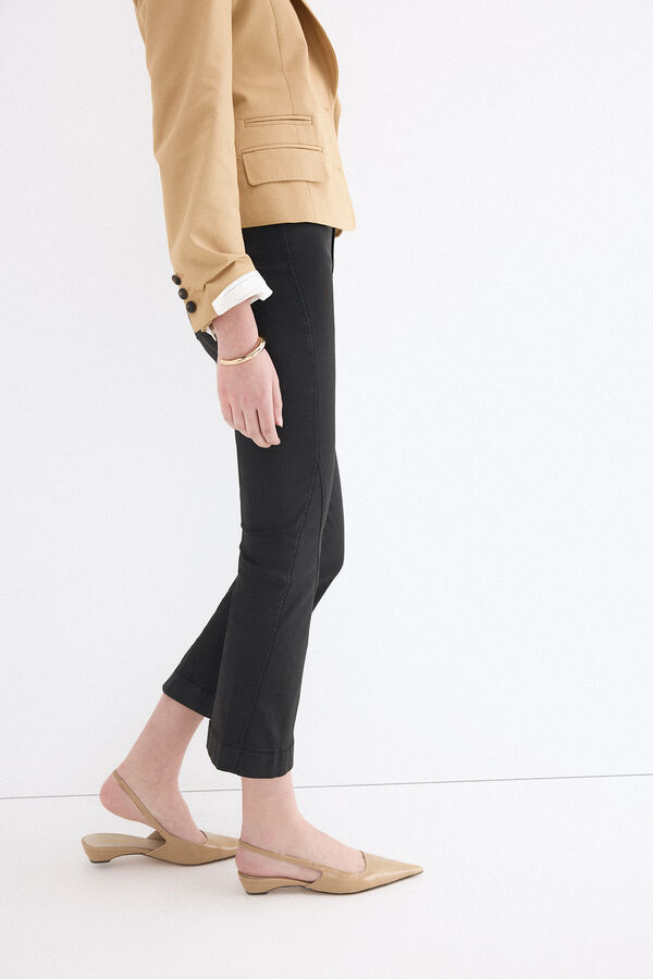 Pedro del Hierro Jeans flare cropped Cizento