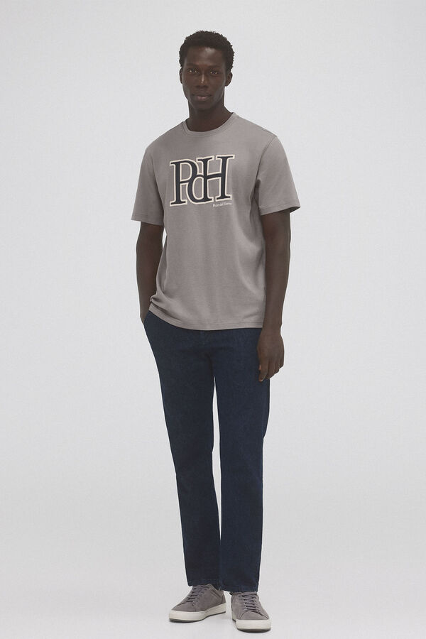 Pedro del Hierro Camiseta logo Gris