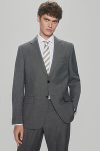 Pedro del Hierro Blue tailored fit blazer Grey