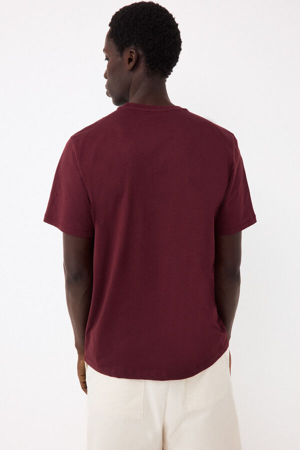 Pedro del Hierro Basic T-shirt Burgundy