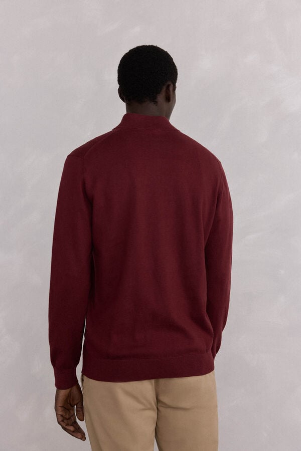 Pedro del Hierro Semi-swan sweater Burgundy