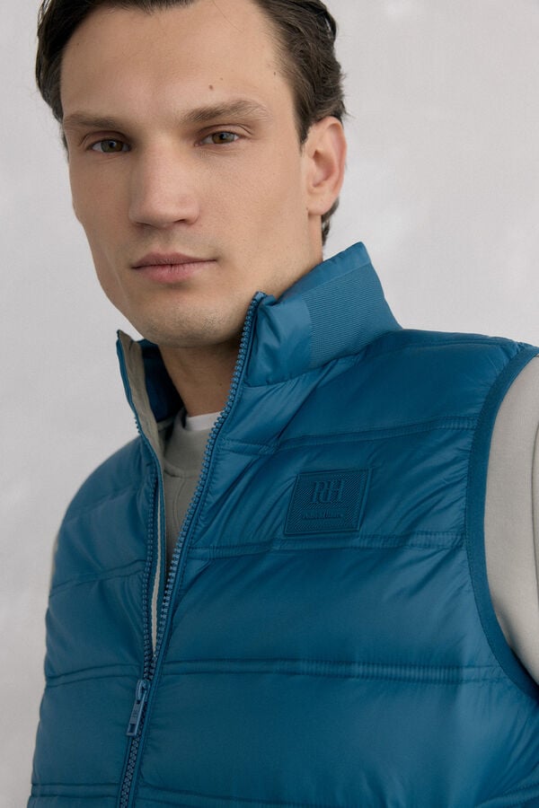 Pedro del Hierro Ultralight puffer gilet Turquoise