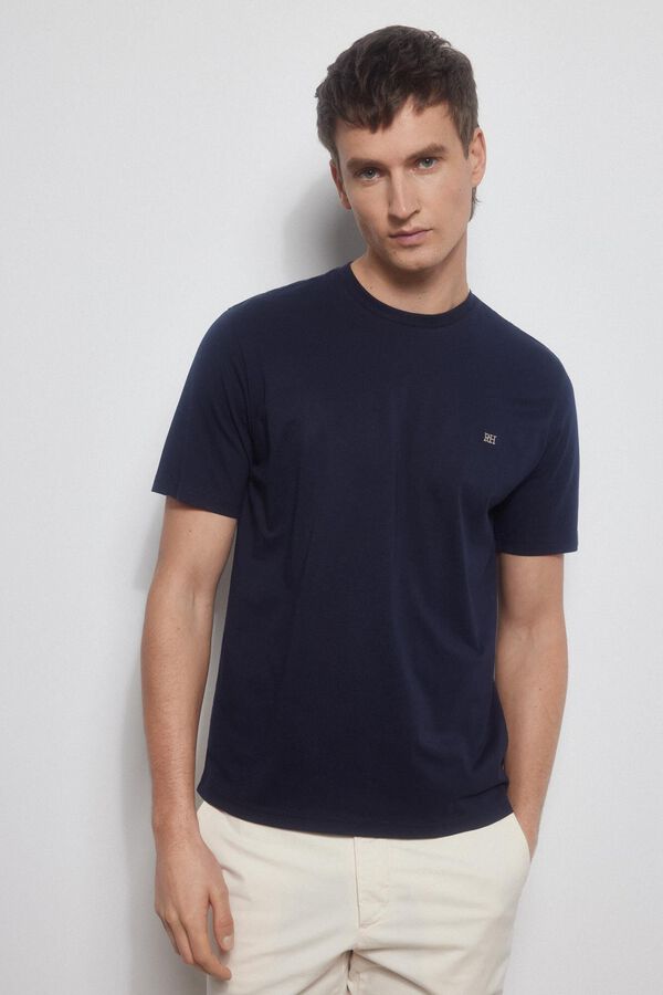 Pedro del Hierro t-shirt algodão pima Azul