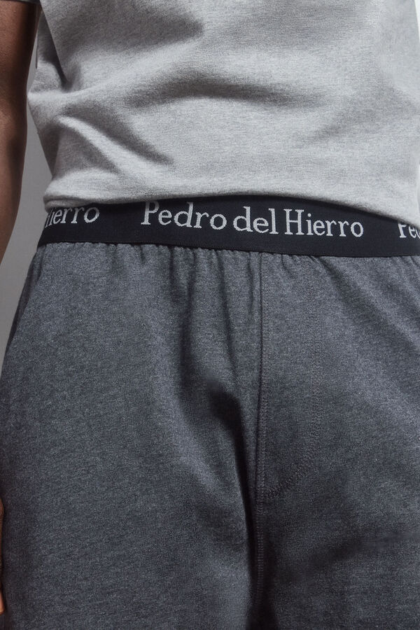 Pedro del Hierro Conjunto de pijama malha curto Cizento