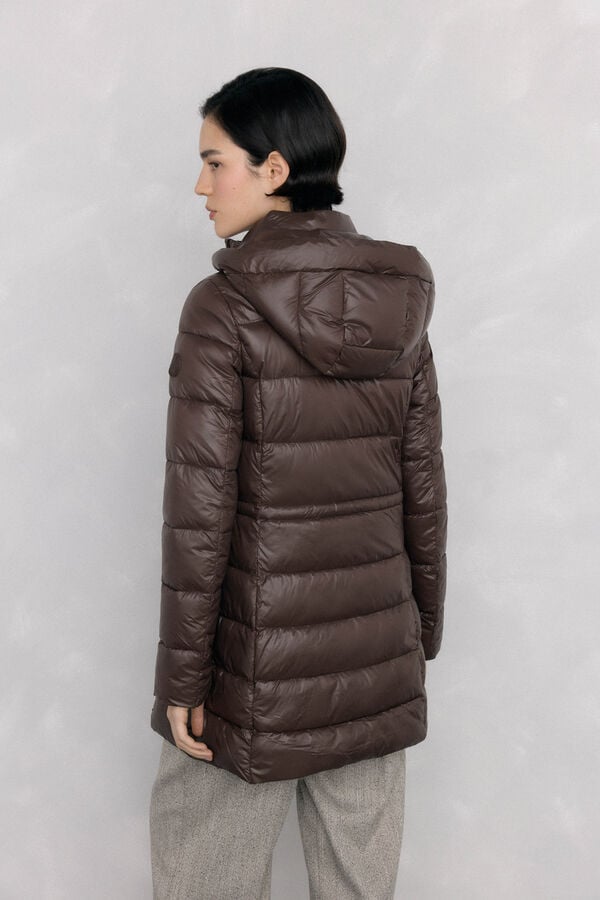 Pedro del Hierro Parka acolchada capucha Marrón