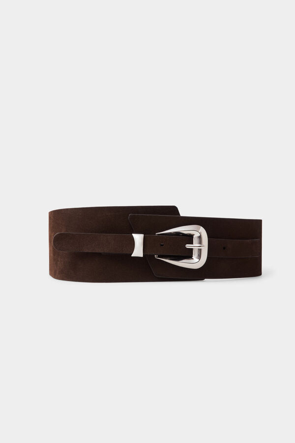 Pedro del Hierro Chocolate wide belt Brown