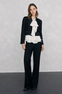 Pedro del Hierro Ruffled blouse with bow