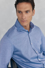 Pedro del Hierro jersey-knit knit shirt Blue