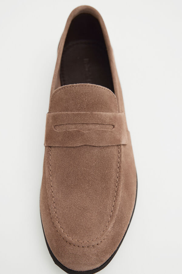 Pedro del Hierro Leather loafer Brown
