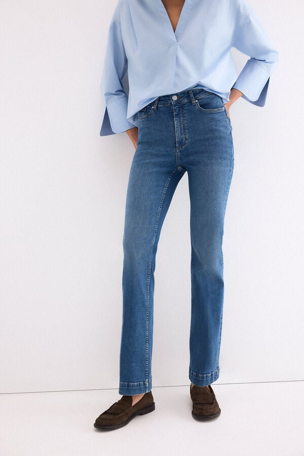 Pedro del Hierro Jeans push-up flare Azul