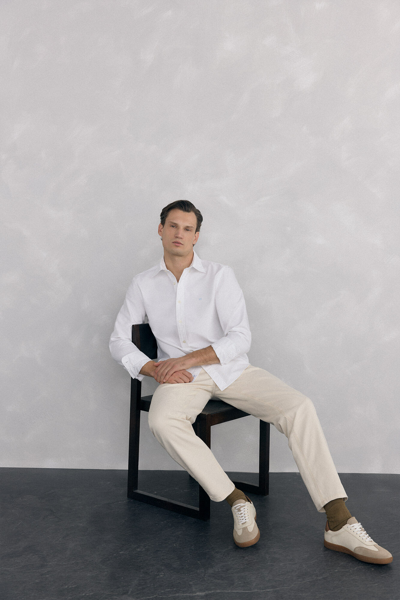 Pedro del Hierro Iconic plain oxford shirt