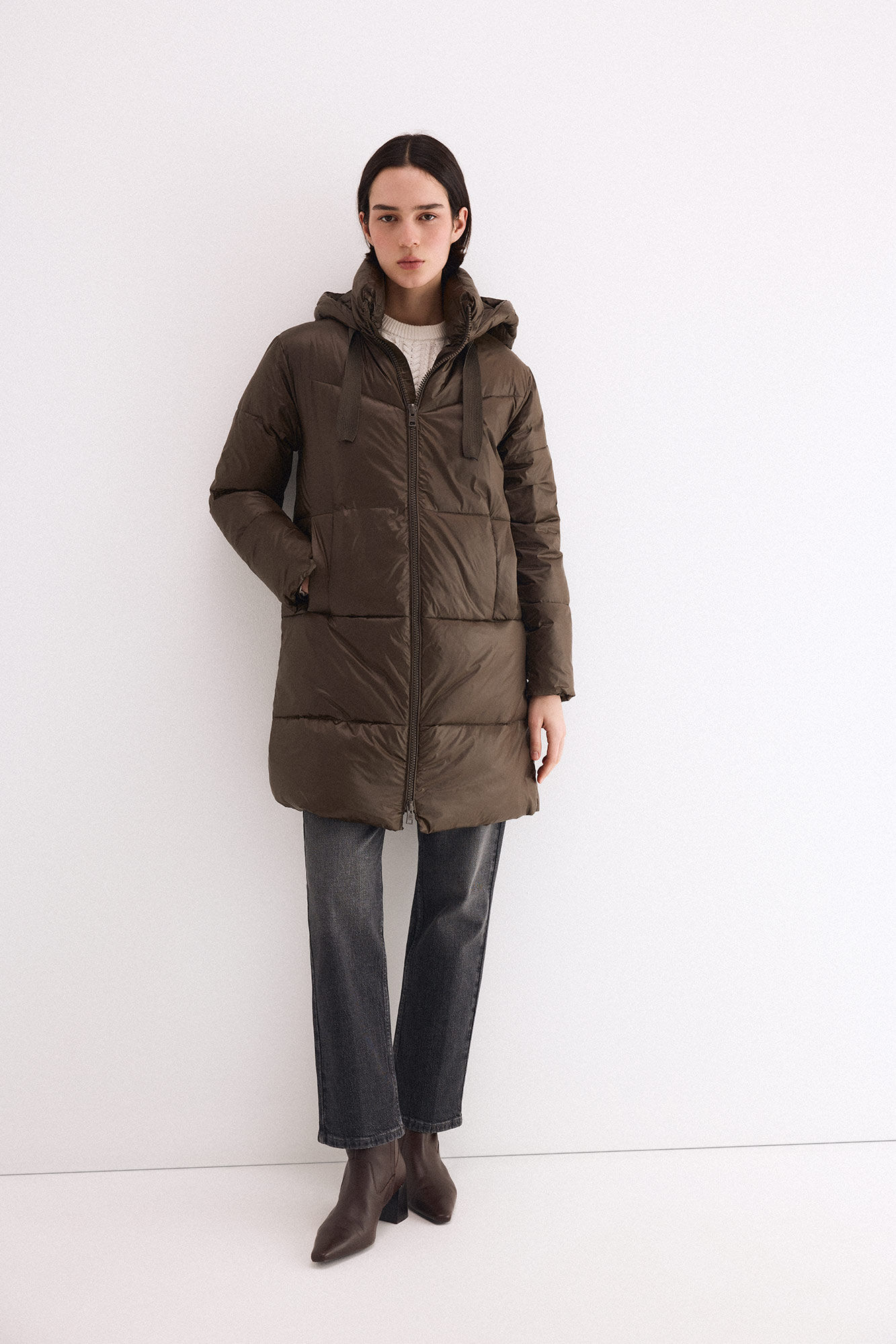 Pedro del Hierro Hooded puffer parka