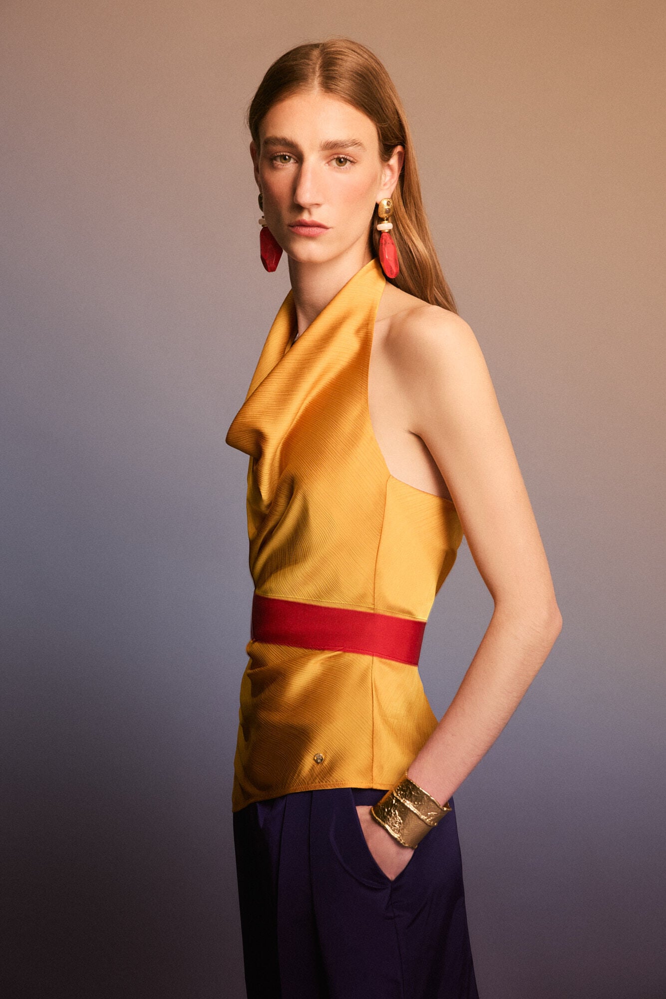 Pedro del Hierro Top halter desfile