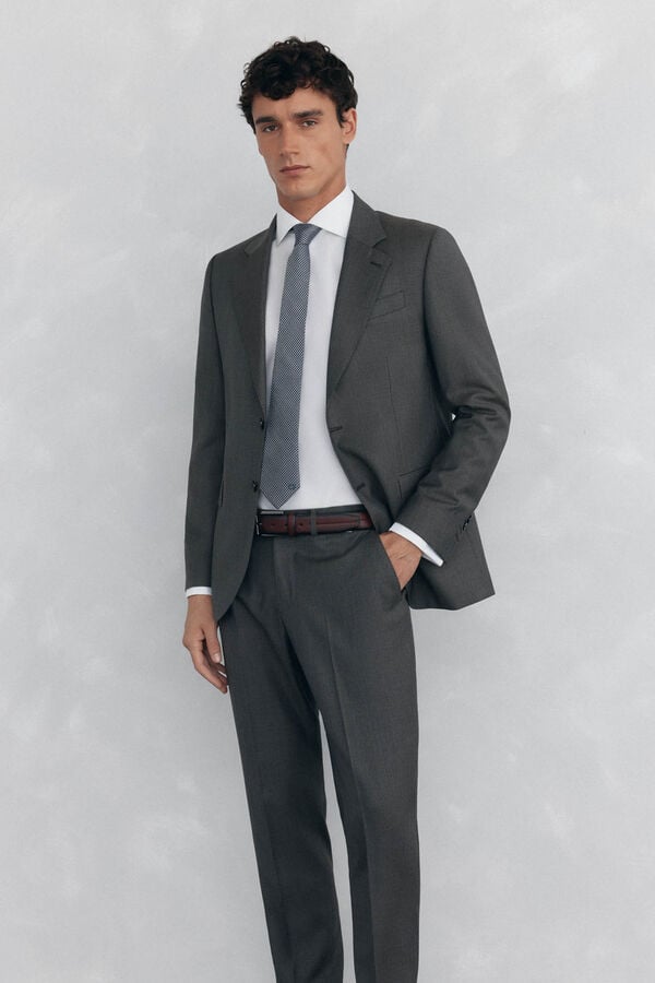 Pedro del Hierro Shirt with cufflinks, non-iron and stain-resistant White