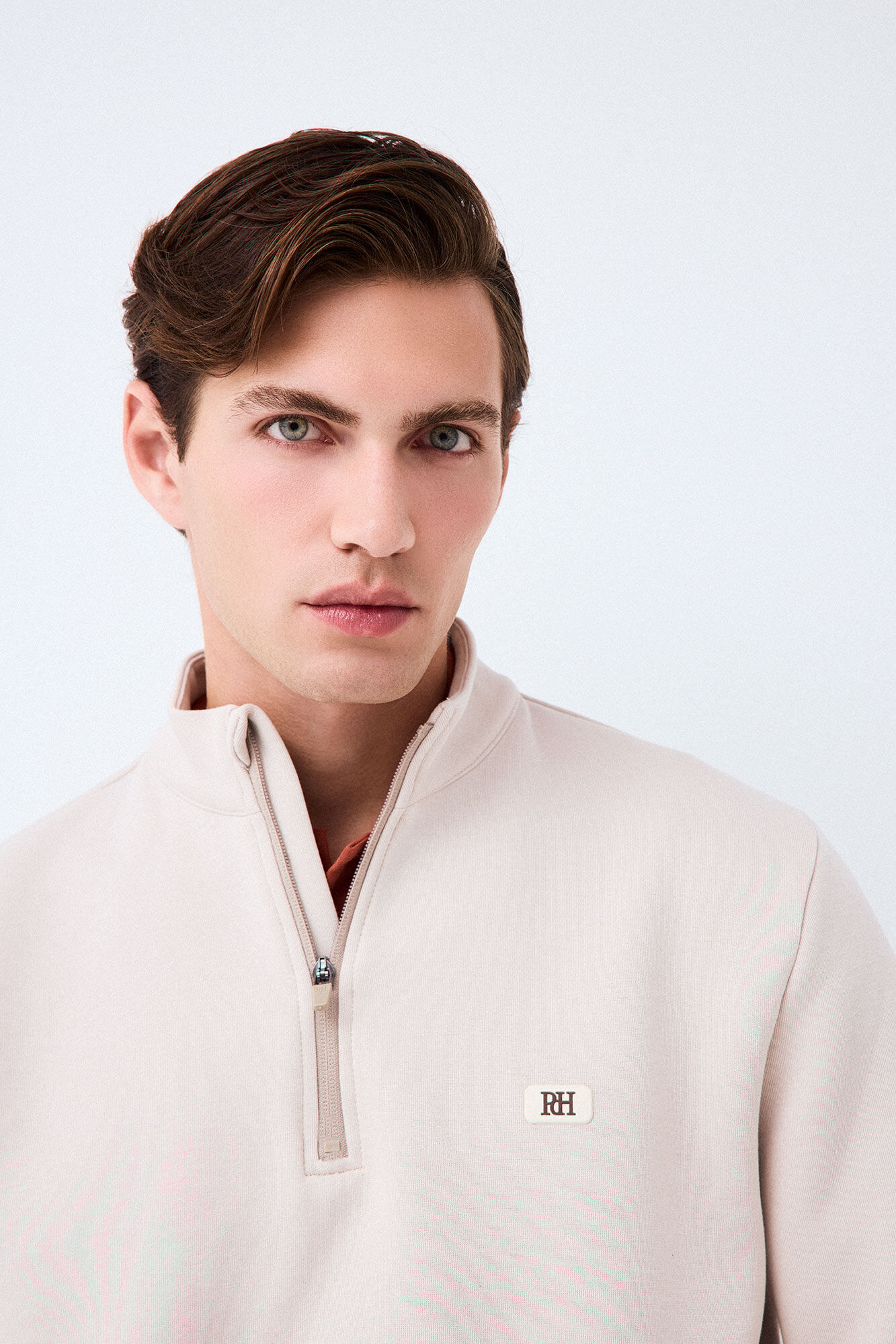 Pedro del Hierro Sweatshirt t&eacute;cnica de golfe gola camionista