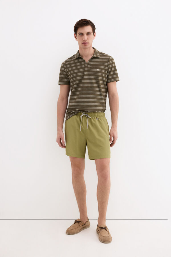 Pedro del Hierro Plain basic swimwear Green