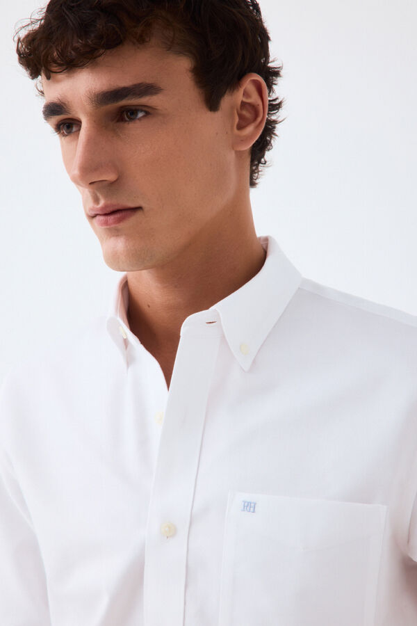 Pedro del Hierro Plain oxford shirt White