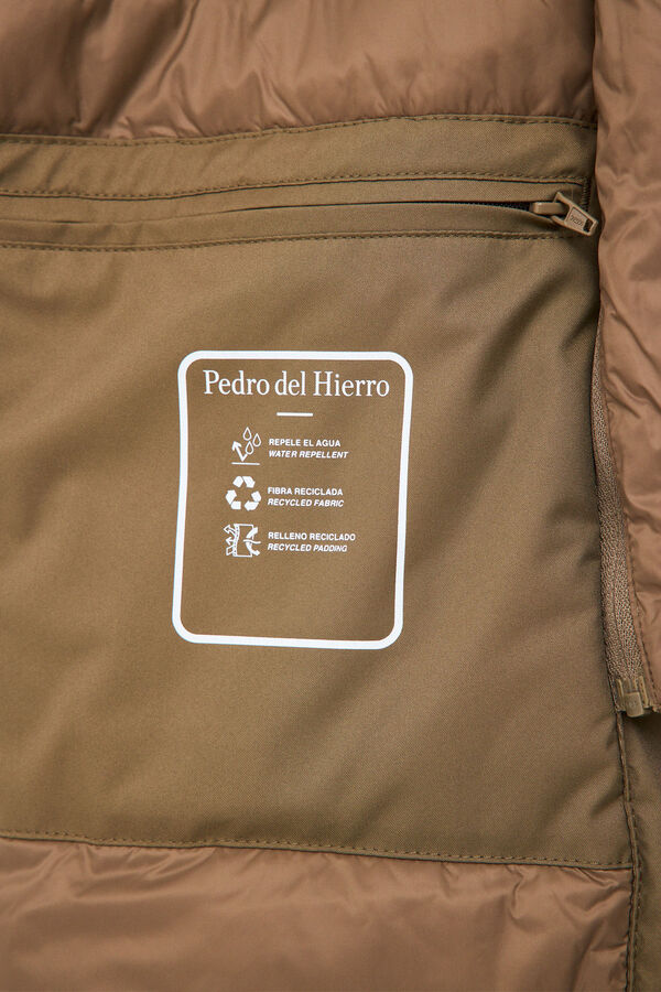 Pedro del Hierro Long technical parka Green