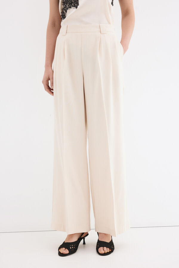 Pedro del Hierro Wide leg trousers Brown