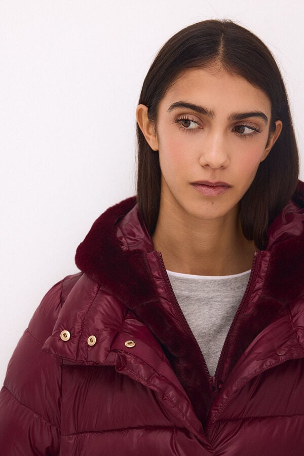 Pedro del Hierro Detachable gilet parka Red