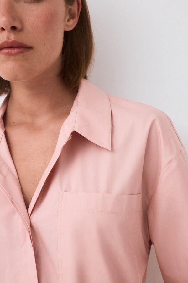 Pedro del Hierro Plain loose shirt Pink