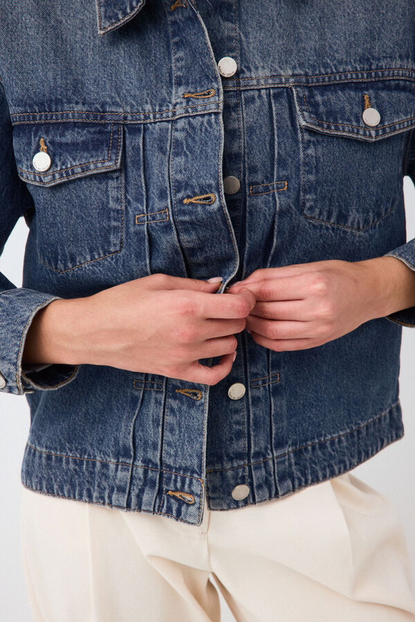 Pedro del Hierro Oversize denim jacket Blue