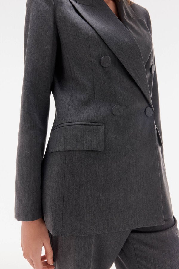 TFP by Tamara Falcó Double-breasted blazer Grey