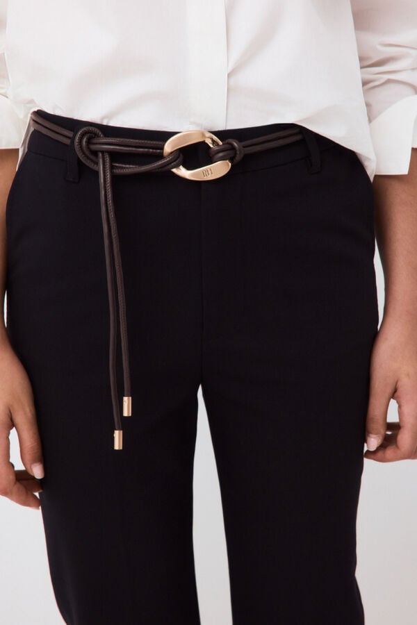 Pedro del Hierro Classic straight trousers Black