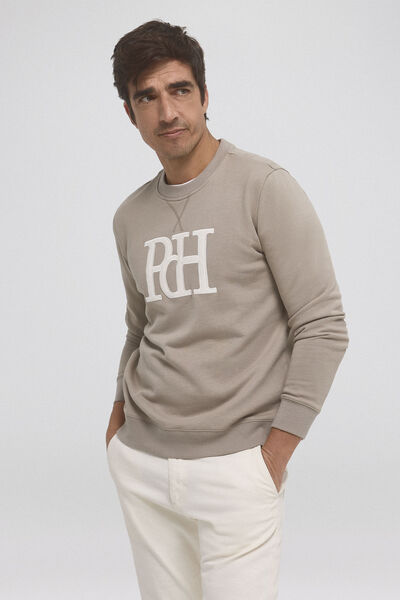 Pedro del Hierro Sweatshirt com logo Verde