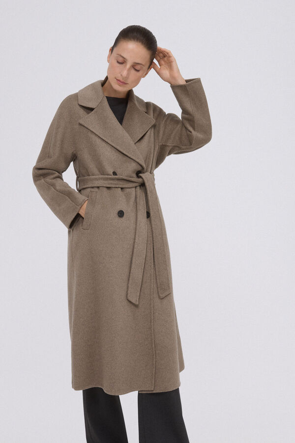 Pedro del Hierro Abrigo bat&iacute;n doubleface Gris