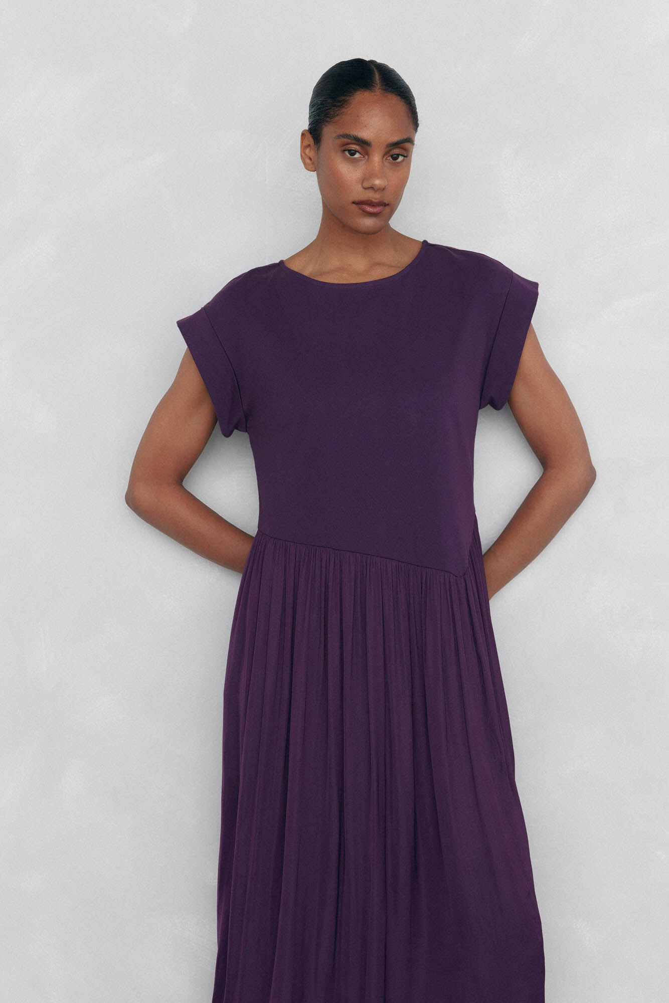 Pedro del Hierro Short sleeve fluid dress