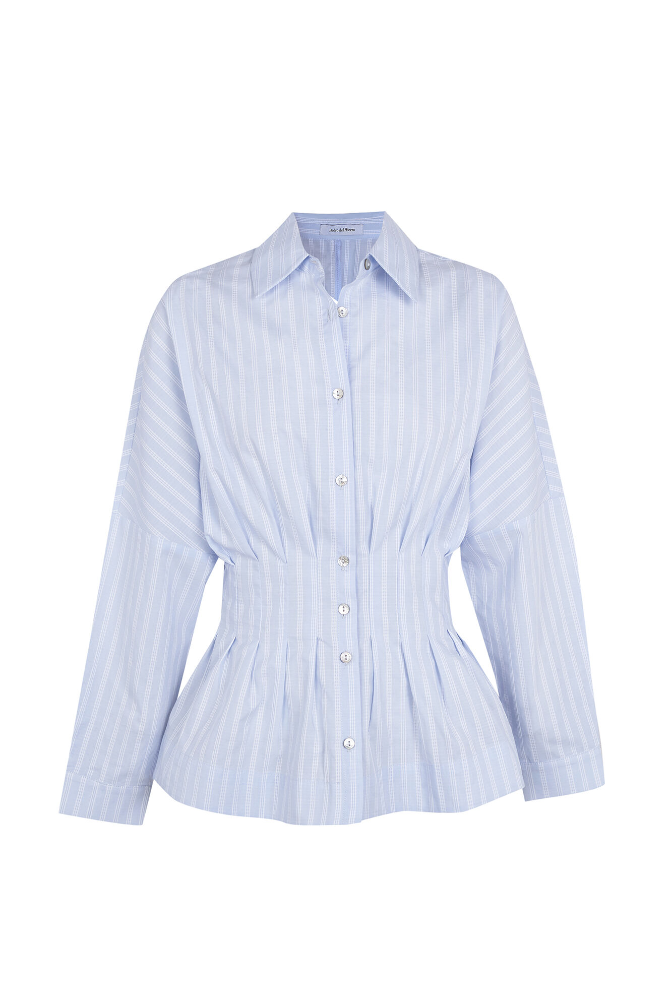 Pedro del Hierro Striped pintuck shirt