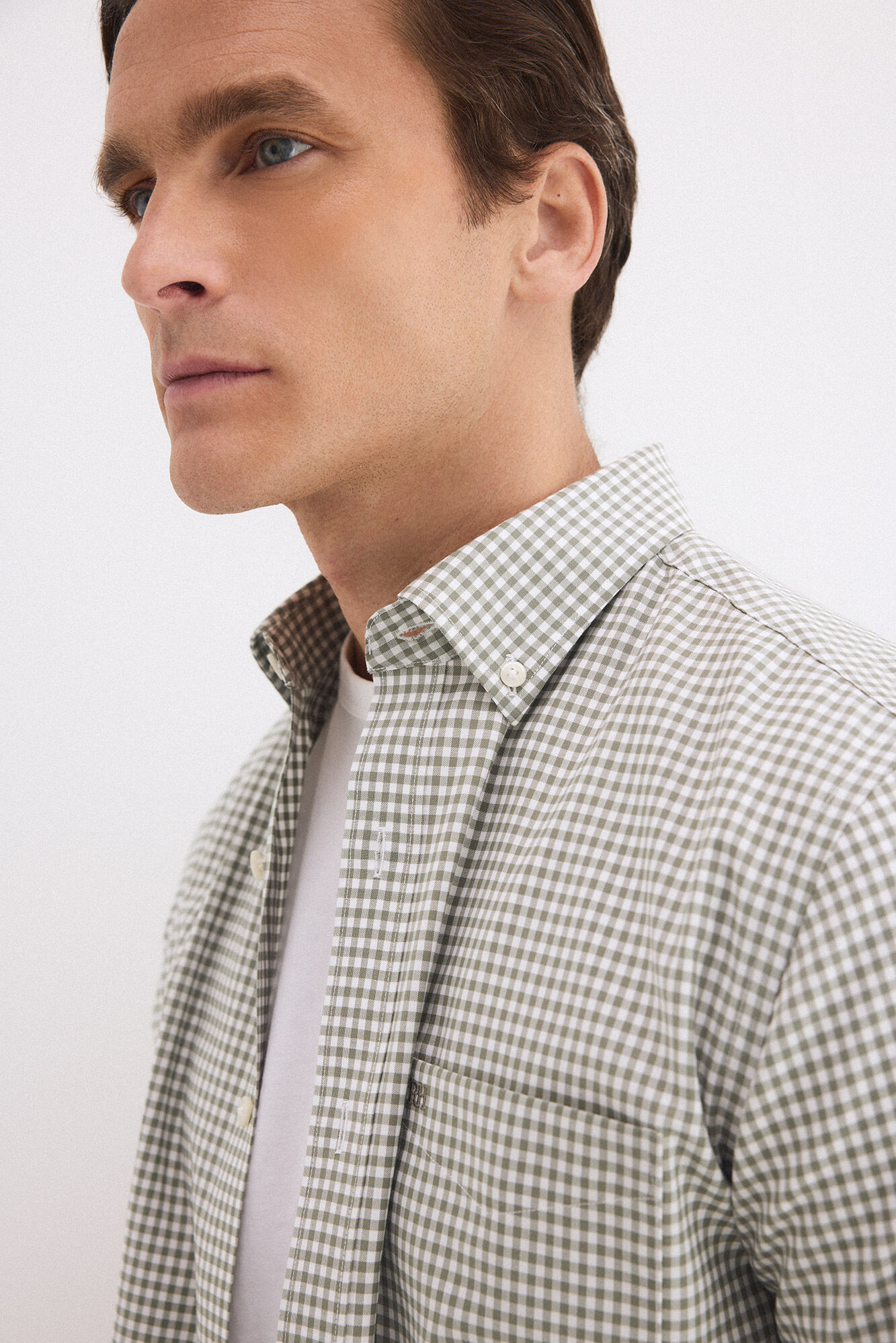 Pedro del Hierro Plain non iron + stain resistant dress shirt