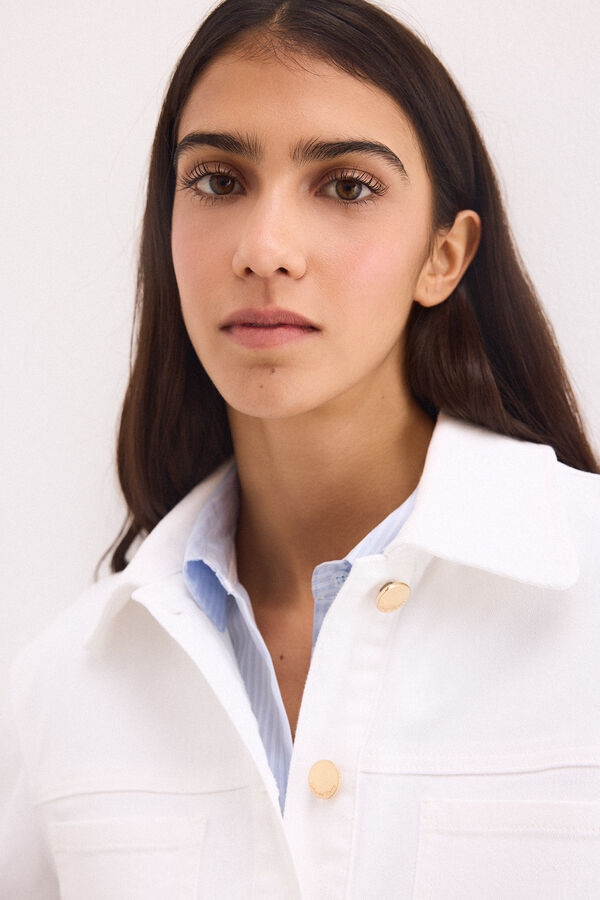 Pedro del Hierro Denim jacket Ecru