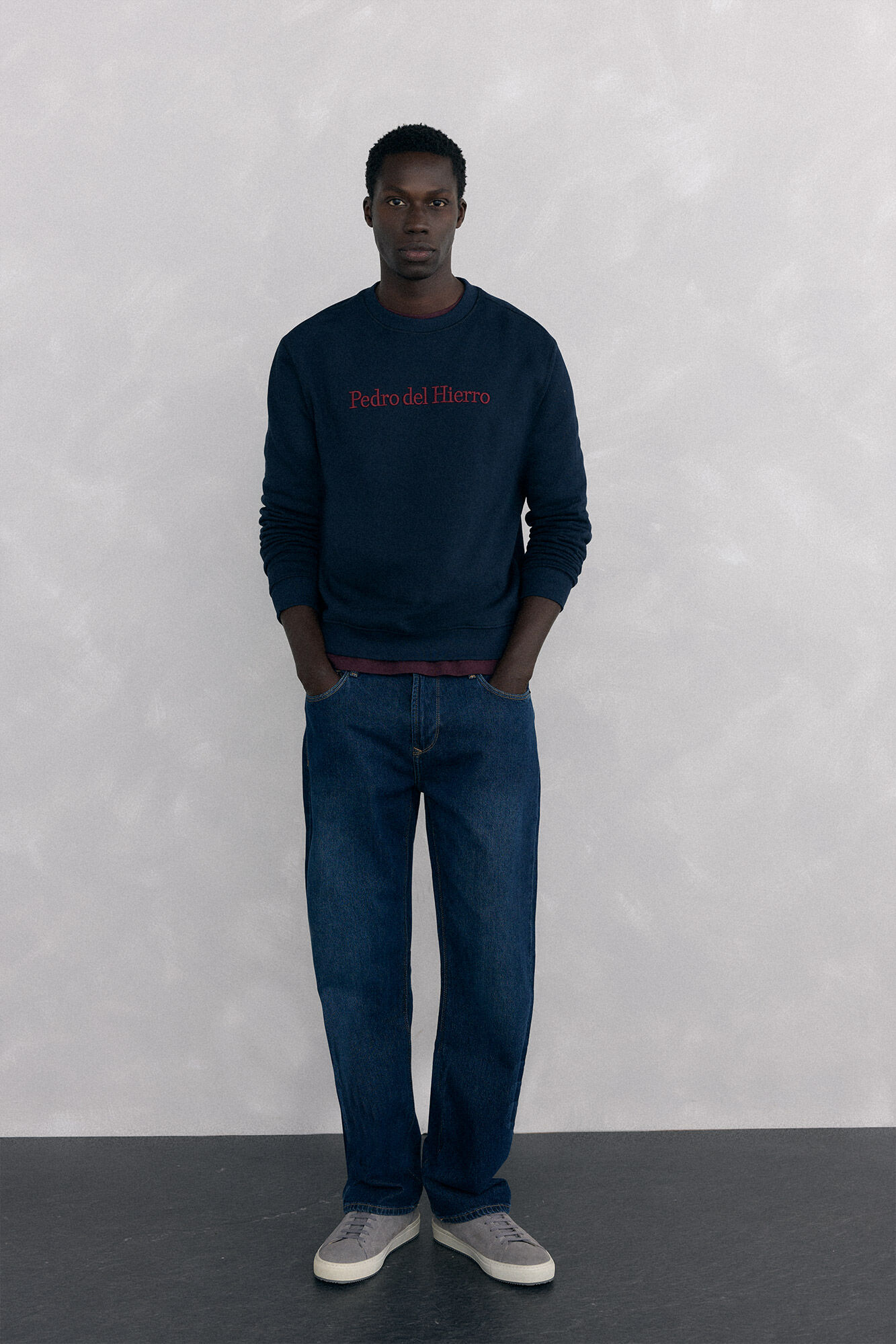 Pedro del Hierro Sweatshirt logo crew neck