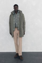 Pedro del Hierro Calças de veludo slim fit com 5 bolsos Beige